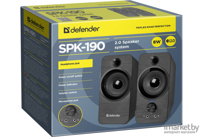 Мультимедиа акустика Defender SPK-190 Black [65190]