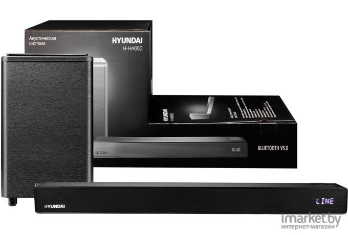 Звуковая панель Hyundai H-HA650 черный